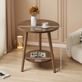 Modern Round Coffee Table with Storage