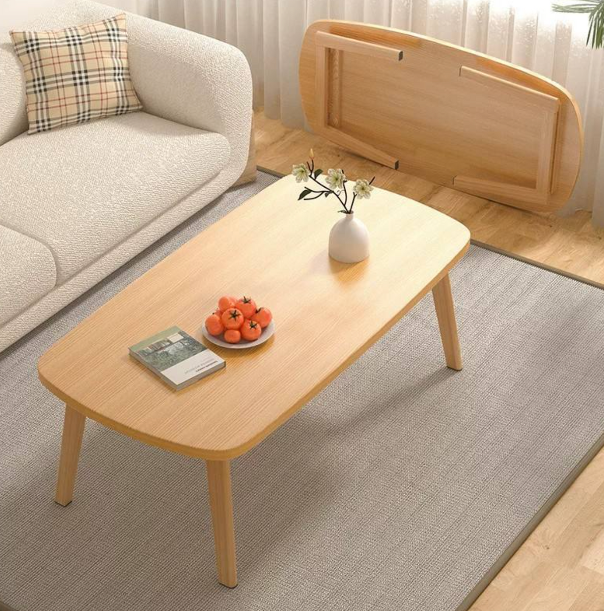 Modern Solid Wood Mini Coffee Table