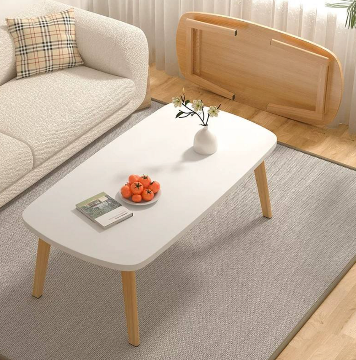 Modern Solid Wood Mini Coffee Table