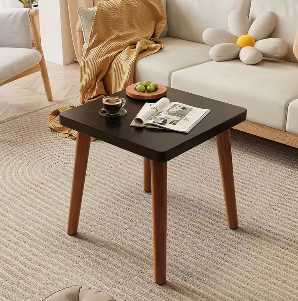 Modern Solid Wood Mini Square Coffee Table