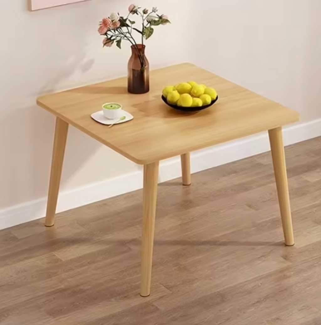 Modern Solid Wood Mini Square Coffee Table