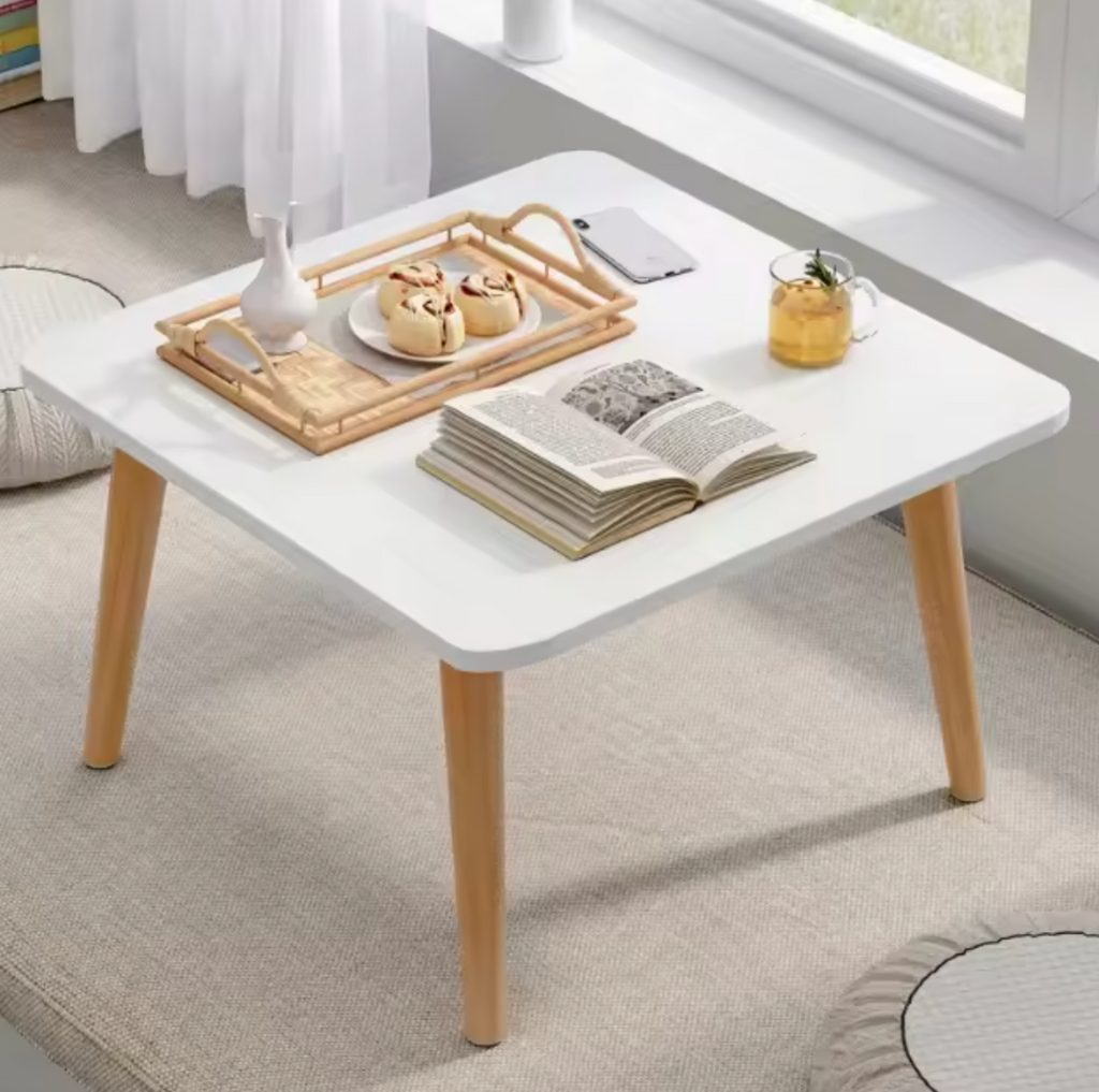Modern Solid Wood Mini Square Coffee Table