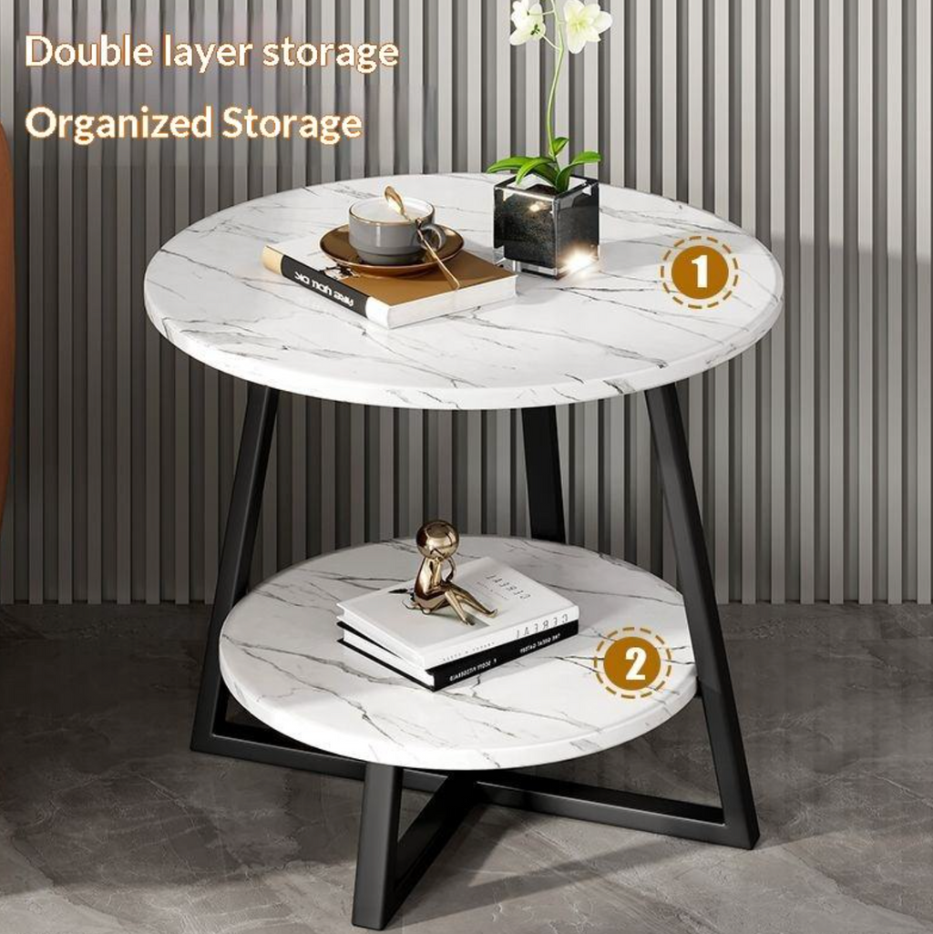 Modern Carbon Steel Side Table