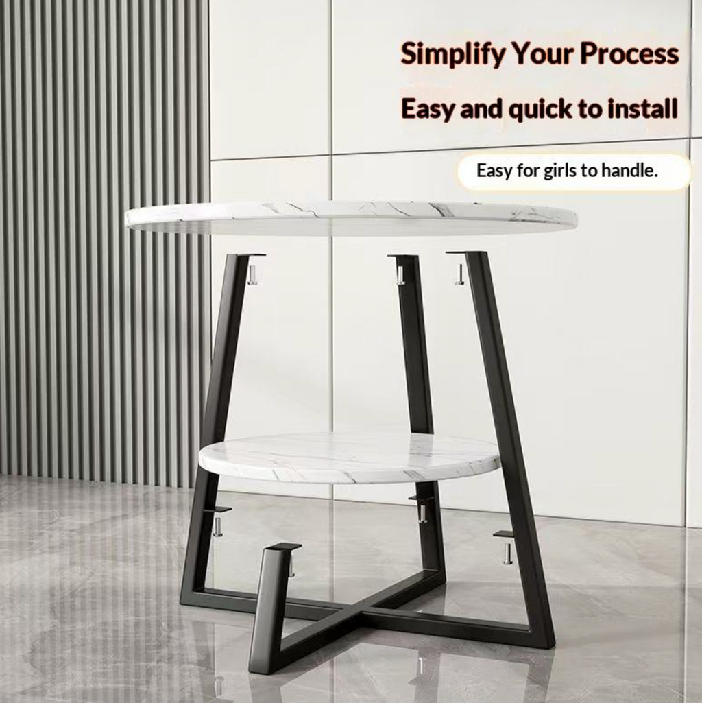 Modern Carbon Steel Side Table
